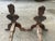 Metal Antique Early 19th Century Americana Figural Andirons For Sale - Image 7 of 9