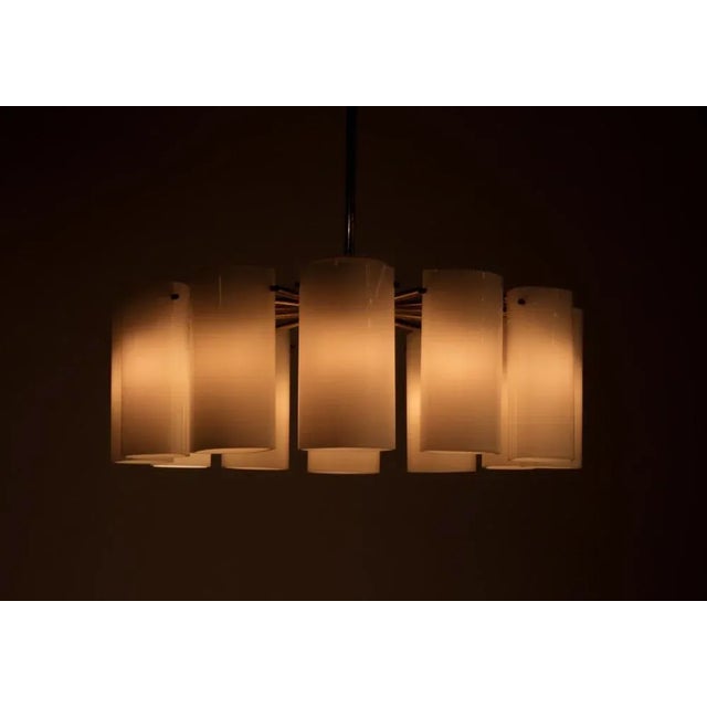 Ark Chandelier attributed to Gert Nyström for Fagerhults, Sweden, 1969 For Sale - Image 4 of 11