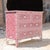 Arabesque Pink Mother of Pearl Inlay Four Drawer Chest by House of Jaipur For Sale - Image 6 of 8