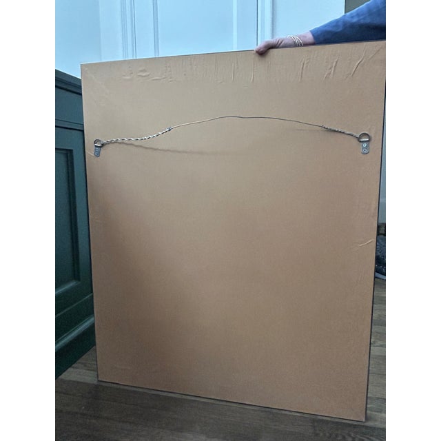 Beautiful custom-designed mirror created by an interior designer in 2005. A substantial, architectural piece with a...