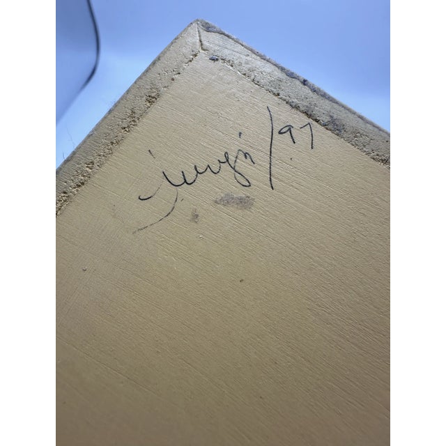 Vintage Handmade Decoupage Container For Sale - Image 4 of 7