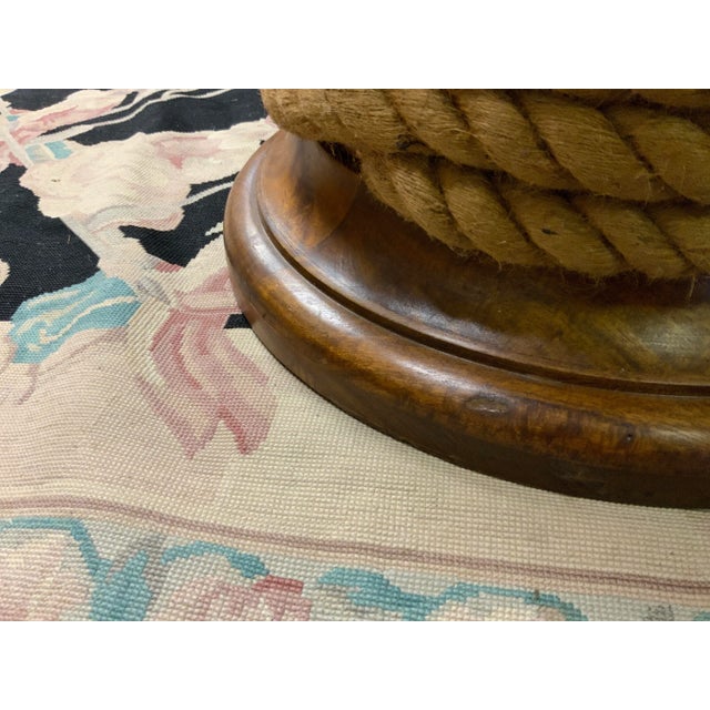 Contemporary Mango Wood Spool Table For Sale In New York - Image 6 of 8