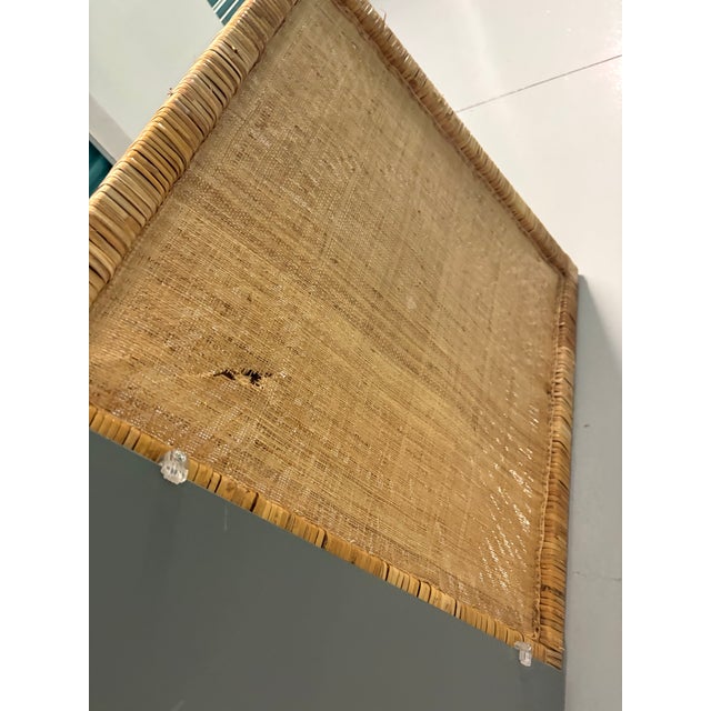 Mid Century Rattan Sunburst Mirror 8 Feet Tall For Sale - Image 4 of 7