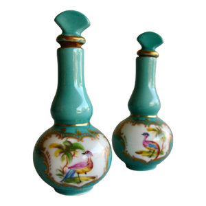 Pair of Sevres Style Perfume Bottles 19 Century