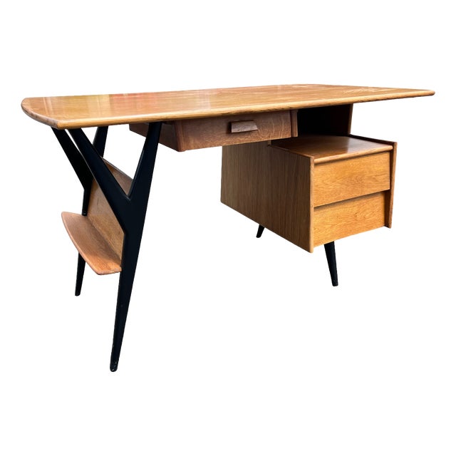 Vintage Desk by Louis Paolozzi, 1950s For Sale