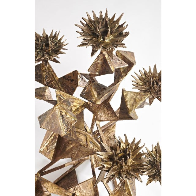 Seven Thistle Candleholders by Hubert Le Gall, Set of 2 For Sale - Image 6 of 8