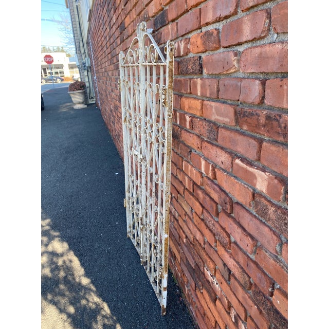 1950s French Iron Two Panel Gate For Sale - Image 9 of 12