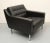Black Leather Armchair, 1960s For Sale - Image 4 of 13