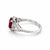 Early 21st Century Gorgeous 18k White Gold 1.61ct No Heat Ruby Diamond Ring, Size 6.5 For Sale - Image 5 of 6
