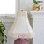 Shabby Chic Vintage Pink Wicker Lamp With Custom Fringed Shade For Sale - Image 3 of 10