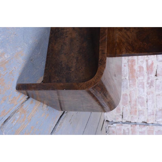 Brown Art Deco Floor Lamp in Walnut attributed to J. Halabala for Up Závody, Czech, 1920s For Sale - Image 8 of 18