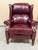 1980s Bradington Young Chippendale Hi-Leg Recliner, Burgundy For Sale - Image 5 of 12