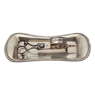 Silver Morrões Tray and Scissors, Set of 2 For Sale