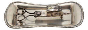 Silver Morrões Tray and Scissors, Set of 2