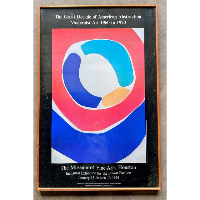 Mid-Century Modern 1970s Original Poster Jules Olitski "Born in Snowsk" From Abstraction Modernist Art Exhibition For Sale - Image 3 of 11