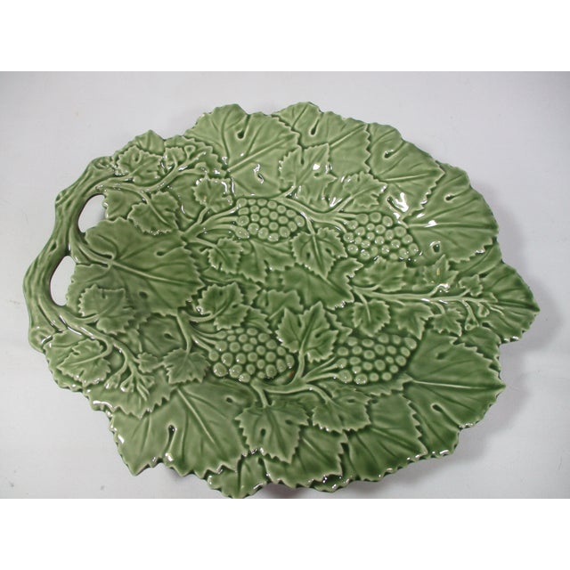 1970s Vintage Portuguese Leaf Shaped Serving Bowl For Sale - Image 5 of 7