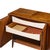 Merton Gershun for American of Martinsville Mid Century Walnut and Cane Credenza and Hutch For Sale - Image 10 of 14
