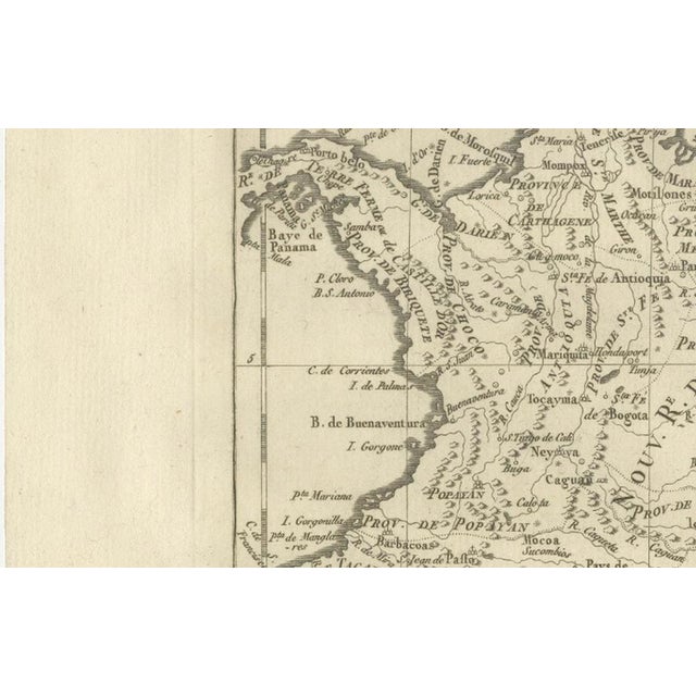New Granada, New Andalusia and Guiana Map by Rigobert Bonne, 1780s For Sale - Image 6 of 12