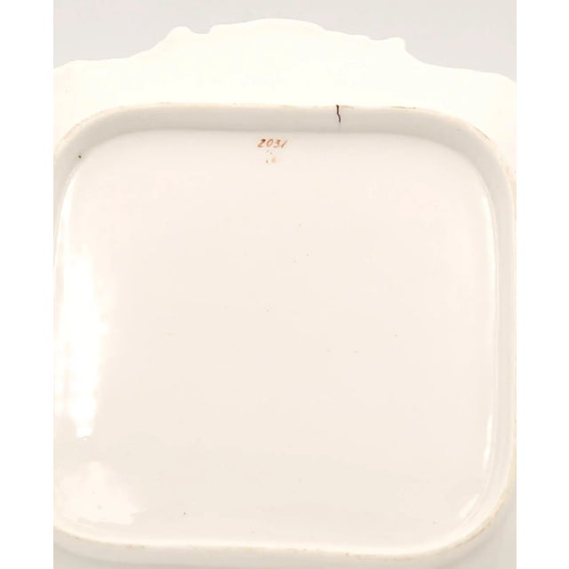 Circa 1830 English Porcelain Gilt Dessert Serving Pedestals, a Pair For Sale - Image 4 of 9