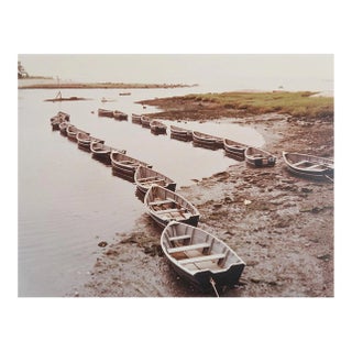 Vintage 1968 Richard Bray Rye Ny Boats on Beach Photograph For Sale