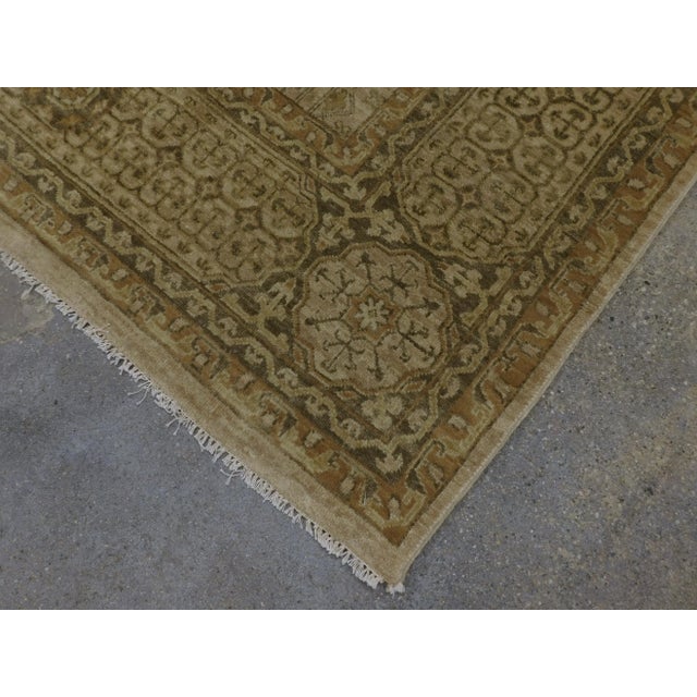 Early 21st Century Vintage Hand-Knotted Indian Rug in Mamlook Style. 7'10"x 8' For Sale In Los Angeles - Image 6 of 13