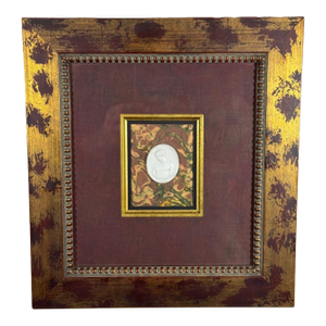 Antique Neoclassical Intaglio Relief of Antinous, Framed
