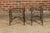 Pair of Midcentury French Iron Twig Drinks Table Bases with Cross Stretchers For Sale In Atlanta - Image 6 of 12