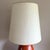 Mid 20th Century Vintage 1960s Mid-Century Jacques & Dani Ruelland Style Orange Ceramic Table Lamp, French Modernist For Sale - Image 5 of 5