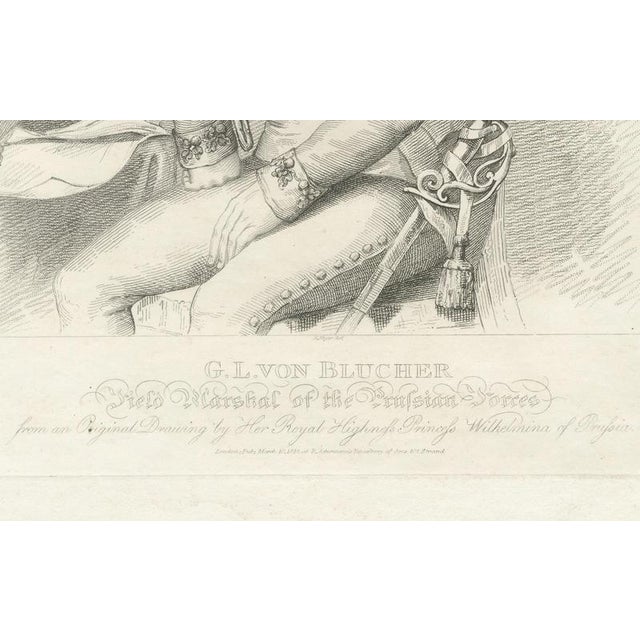 H. Meyer, Portrait of Field Marshal Von Blücher, Prussian Commander, 1800s, Print For Sale - Image 3 of 10