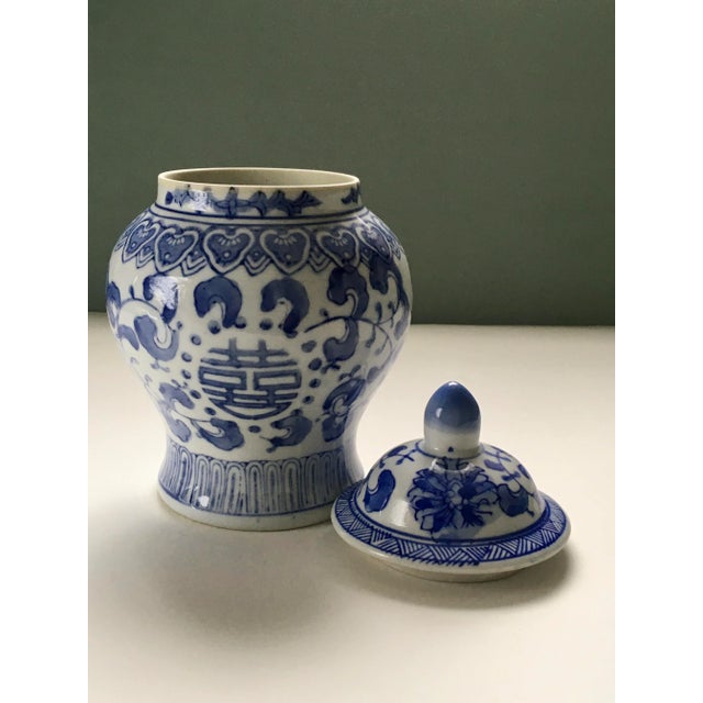 Vintage Blue & White Canton Collection Ginger Jar For Sale - Image 10 of 13