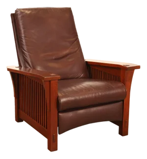Stickley Mission Collection Cherry Spindle Morris Recliner