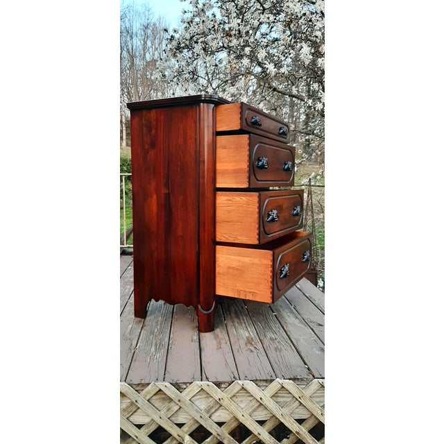 1948 Davis Company Lillian Russell Black Walnut Chest of