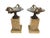 Pair of 19th-Century Bronze Tazzas Featuring Gilt Snake Handles and Siena Marble Stands For Sale - Image 9 of 16