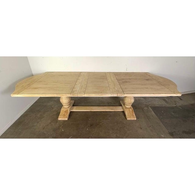 Wood Spanish Style Refractory Table W/ Leaf Extension C. 1930's For Sale - Image 7 of 18