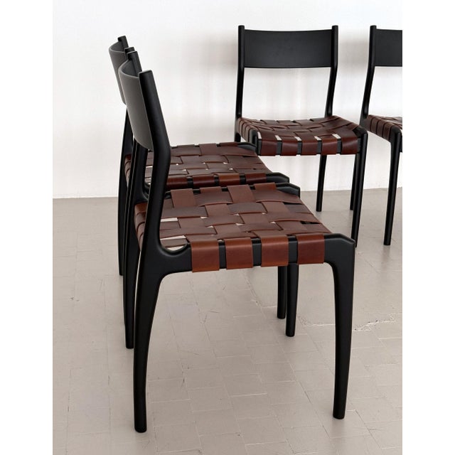 Italian Dining Chairs by Piero Palange and Werther Toffoloni, 1970s, Set of 6 For Sale - Image 15 of 17