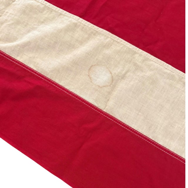 Vintage 13 Star Betsey Ross Style Banner Flag by Hortie-Van - Pasadena – 2’ X 10’ For Sale In Los Angeles - Image 6 of 7