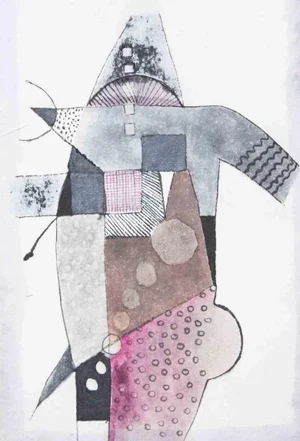 Unknown, Abstract Composition, Mixed Media, Late 20th Century