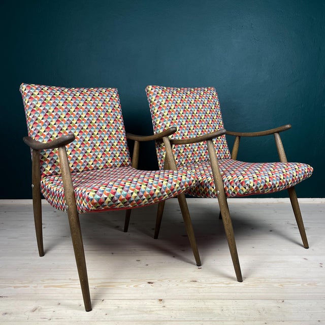 Mid-Century Bobi Armchair from Meblo, Former Yugoslavia, 1960s, Set of 2 For Sale - Image 17 of 18