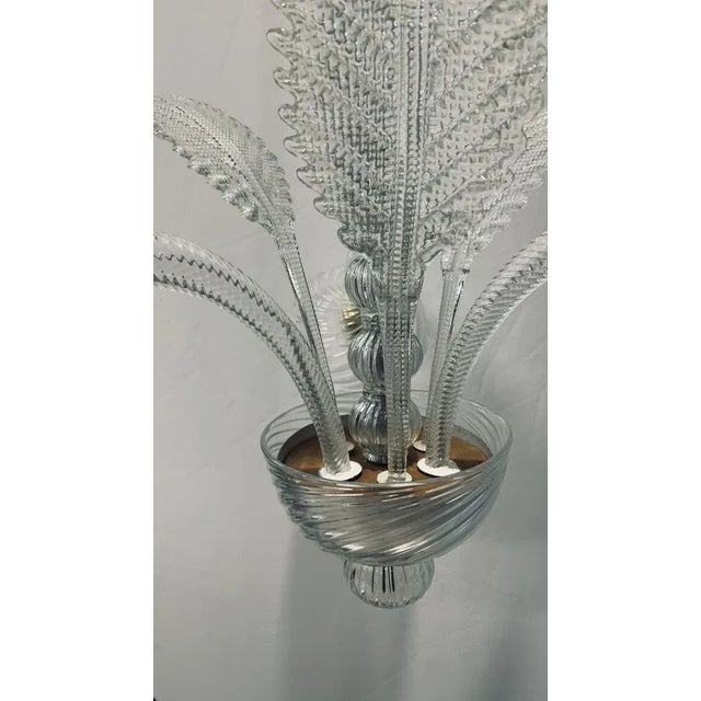Vintage Murano Glass Chandelier from Seguso, 1950s For Sale - Image 4 of 7