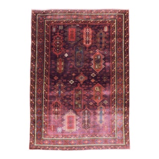 Galerie Shabab Collection Antique Indian Agra Rug Accent Rug For Sale