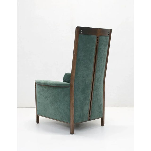 Postmodern Art Deco Highback Peggy Galaxy Armchair by Umberto Asnago for Giorgetti, Italy, 1990s For Sale - Image 3 of 11