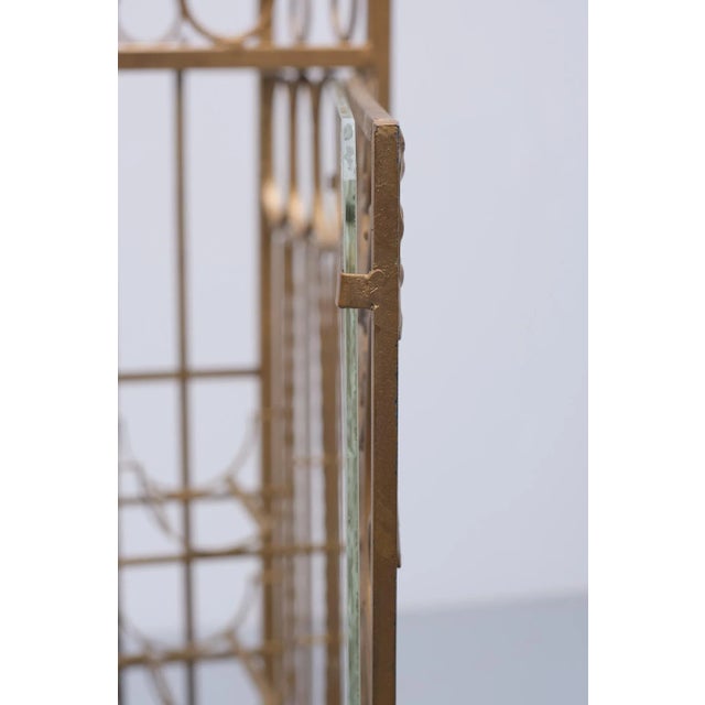 Gilt Metal Cocktail Bar, Italy, 1950s For Sale - Image 11 of 14