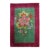 Zabihi Collection Art Deco Large Flower Mat Size Rug - 2' x 2'10" For Sale