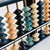 Mid 20th Century Vintage Japanese Wood Abacus - Blue Stained Beads For Sale - Image 5 of 9