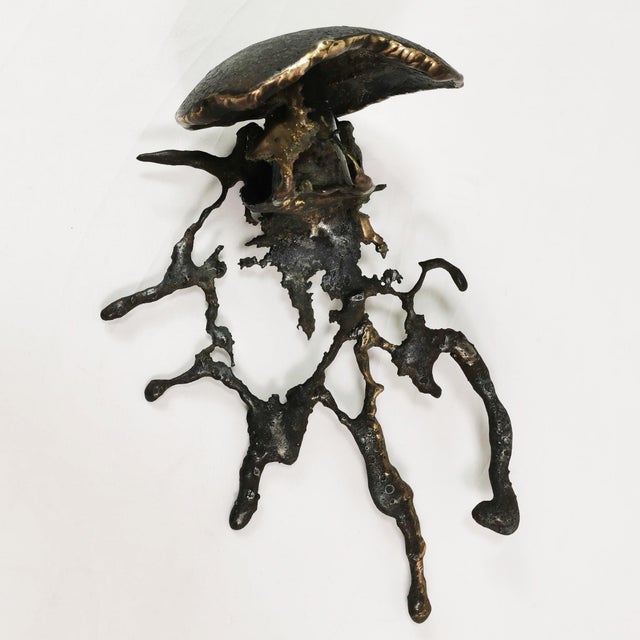 Brutalist Cast Iron Candlestick, Belgium, 1960s For Sale - Image 12 of 15