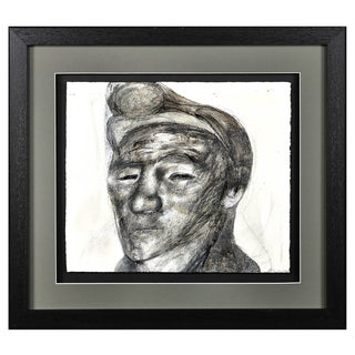 Jack Crabtree, Welsh Coal Miner, Mixed Media, 1970s, Framed For Sale