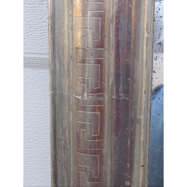 Silver Antique French Louis Philippe Silver Gilt Mirror For Sale - Image 8 of 16