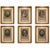 Houbraeken after Visscher, Dutch Portraits, Engravings, 1574, Set of 6 For Sale - Image 11 of 11