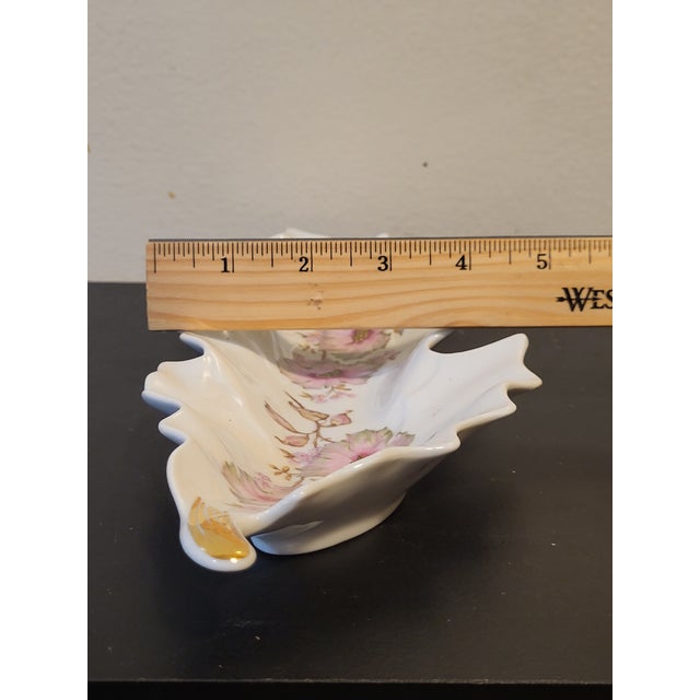 1940s Mitterteich Bavaria Germany Leaf Shaped Dish For Sale - Image 11 of 13