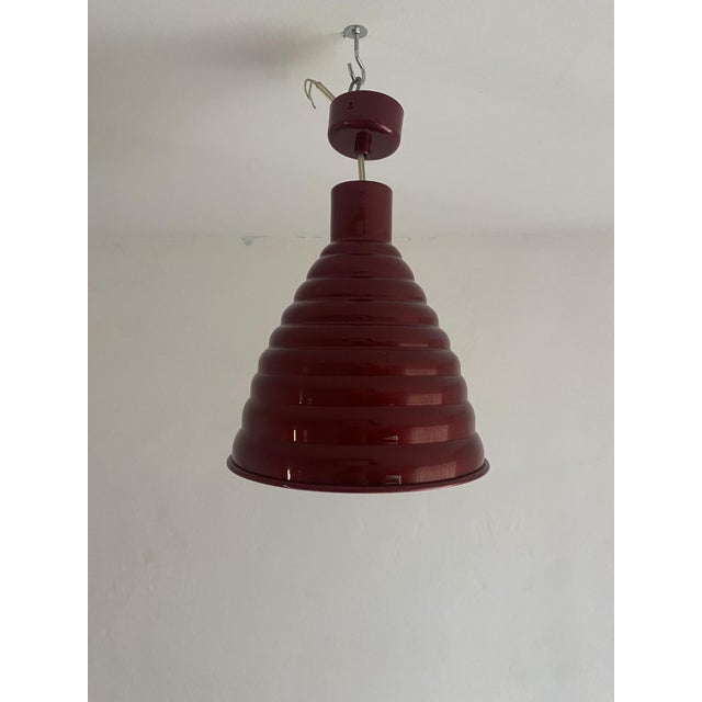 Vintage Industrial Pendant Light by Sijaj Hrastnik, Former Yugoslavia, 1970s For Sale - Image 6 of 13